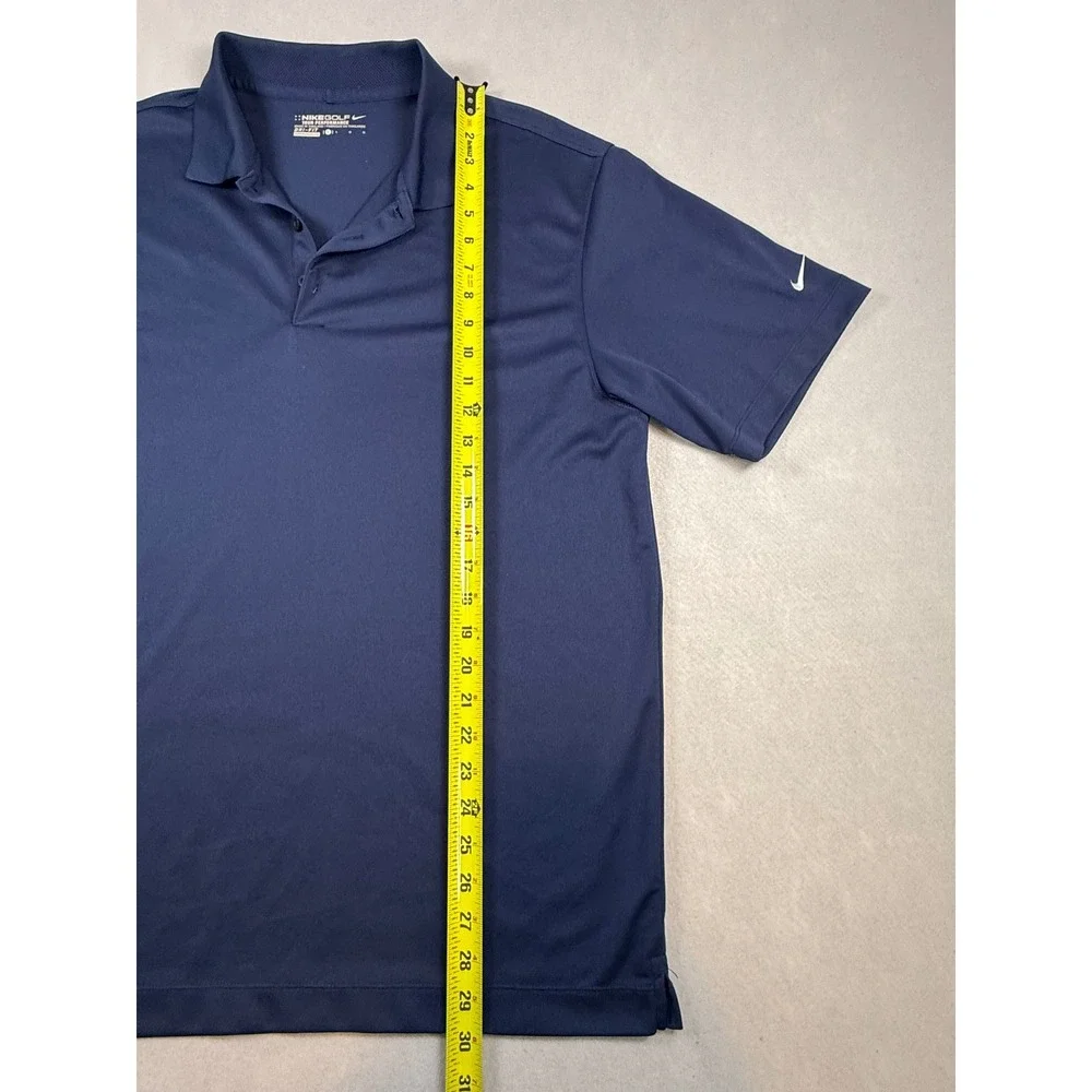 Nike Golf Tour Performance Dri-Fit Polo Shirt Mens Large Navy Blue Short Sleeve